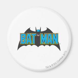 Imã Batman   Logotipo azul de vinheta