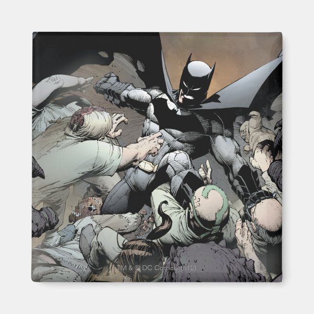 Imã Batman Lutando Contra Inimigos de Arch (Frente)