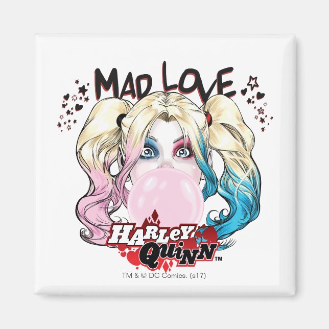Imã Batman | Mad Love Harley Quinn Chew Bubble Gum (Frente)