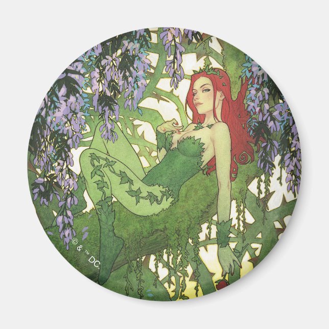 Imã Batman Rebirth Poison Ivy Cover Illustration (Frente)