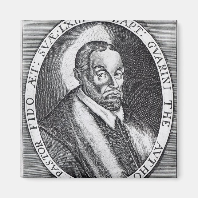 Imã Battista Guarini, frontispício do 'Il Pastor' (Frente)
