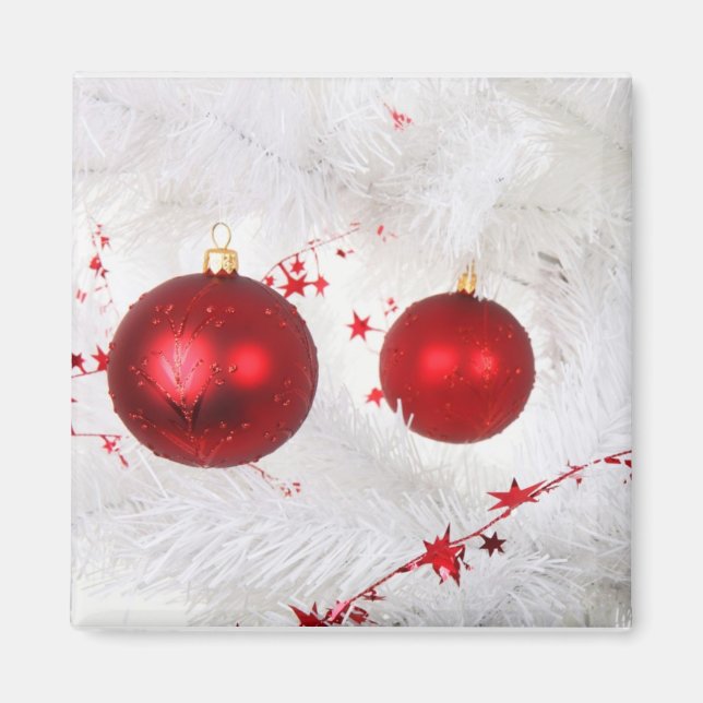 Imã Baubles de Natal (Frente)