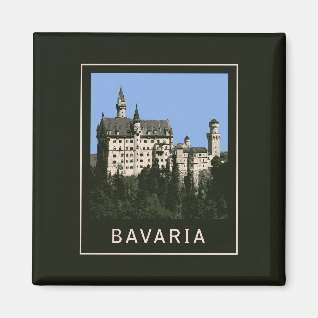 Imã Bavaria Neuschwanstein (Frente)