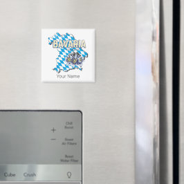 Imã Baviera Alemanha — Mapa do Estado Federal Retro Ed