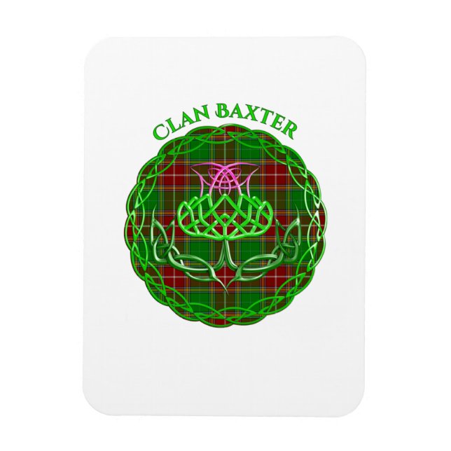 Ímã Baxter Scottish Tartan Celtic Thiste (Vertical)