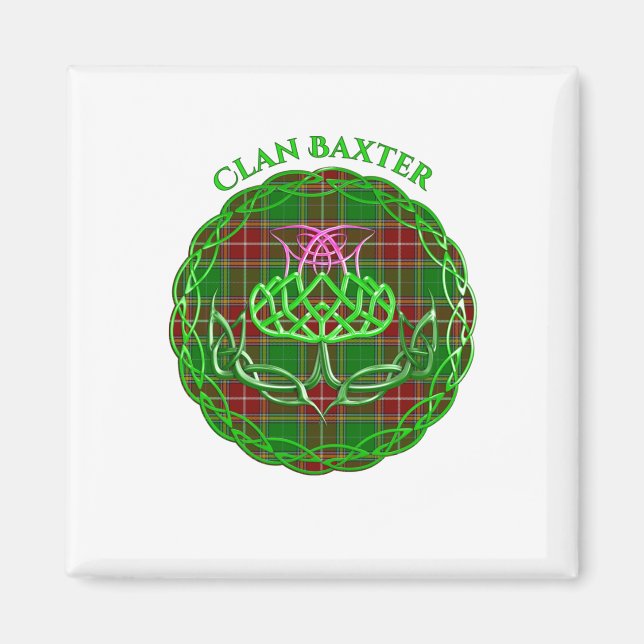 Imã Baxter Scottish Tartan Celtic Thiste (Frente)