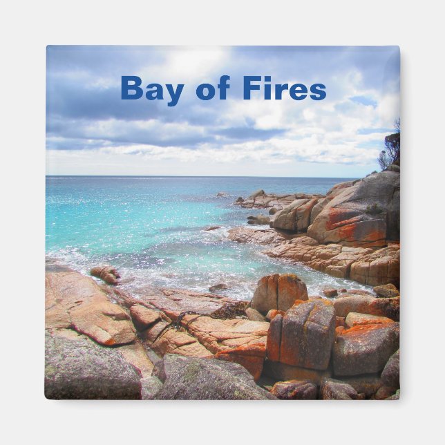 Imã Bay Fires, Tasmânia, Austrália Magnet (Frente)