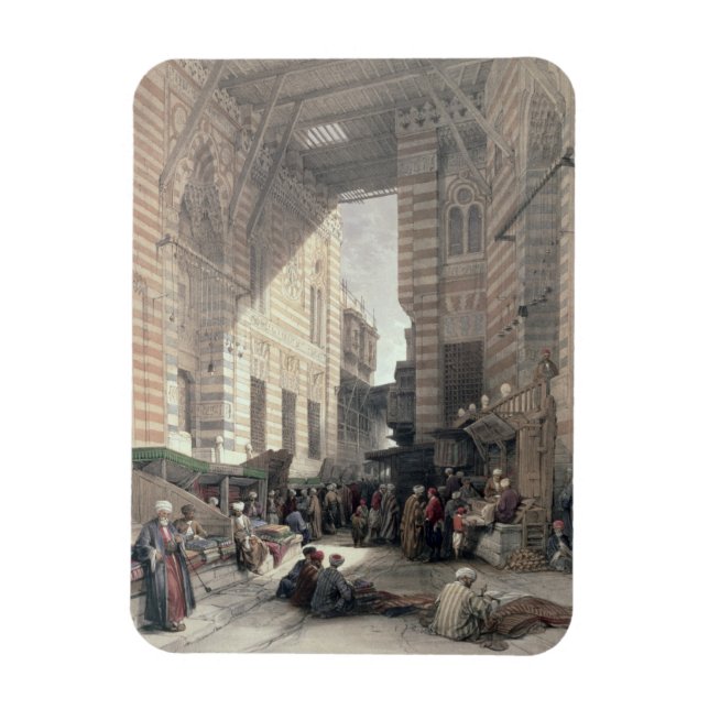 Ímã Bazar dos Merchantes da Seda, Cairo, do Egito (Vertical)