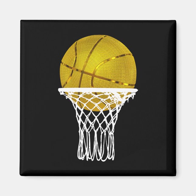 Imã Bball Troféu Dourado de basquetebol Homens Present (Frente)