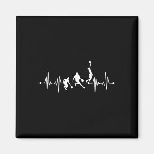 Imã Bbyll Ekg Heartbeat do Jogador de Bysketbyll
