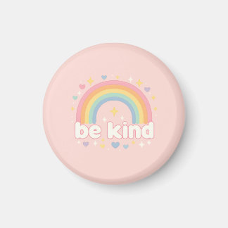 Imã Be Kind – Rainbow Pastel Positivity