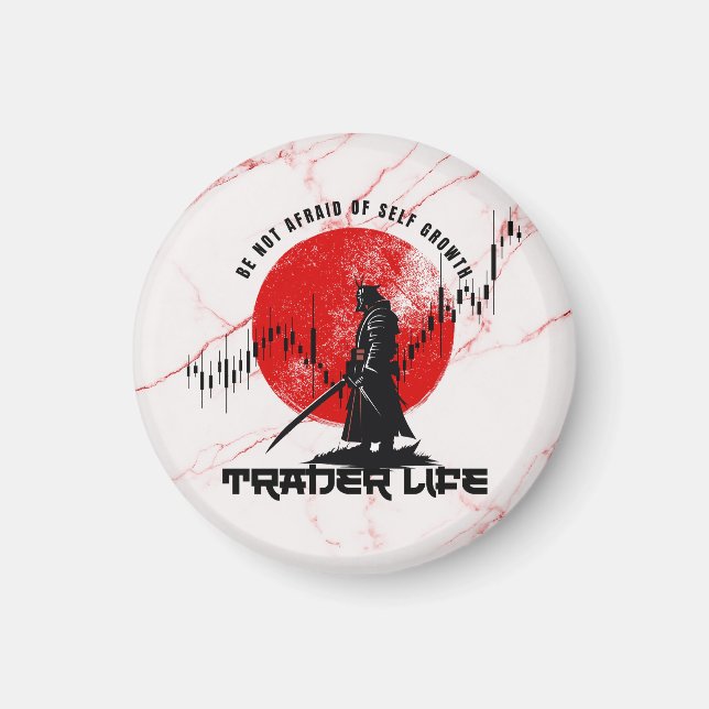 Imã Be not afraid | Motivation | Samurai N Marble (Frente)