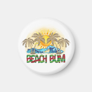 Imã Beach Bum   Melancia, Ondas Oceânicas e Sol Tropic