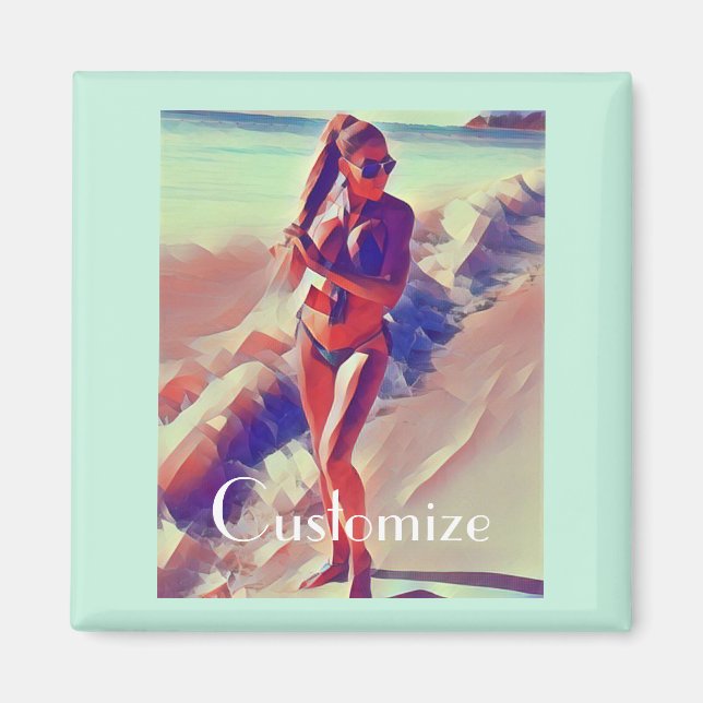 Imã Beach Girl Thunder_Cove (Frente)