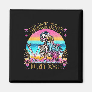 Imã Beach Hair Dont Care Summer Vacation Hawaii Mermai