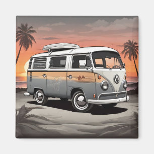 Imã "Beach Kombi Fridge Magnet - Coastal Adventure Dec