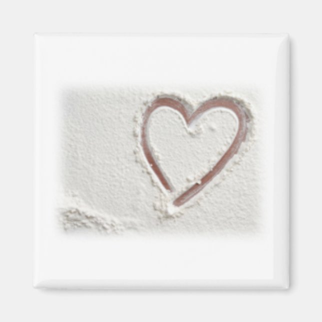 Imã Beach Sand Heart (Frente)