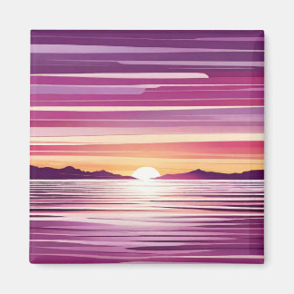 Imã Beach Scene Refrigerator Magnet - Coastal Charm De