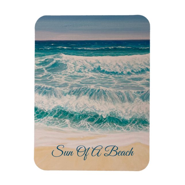 Ímã Beach Sea Surf Sun of a beach     (Vertical)