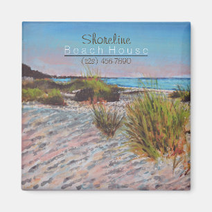 Imã Beach Shoreline Coastal Vacation House Magnet