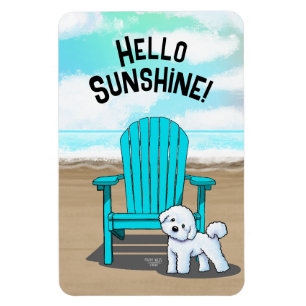 Ímã Beach Vibes Bichon