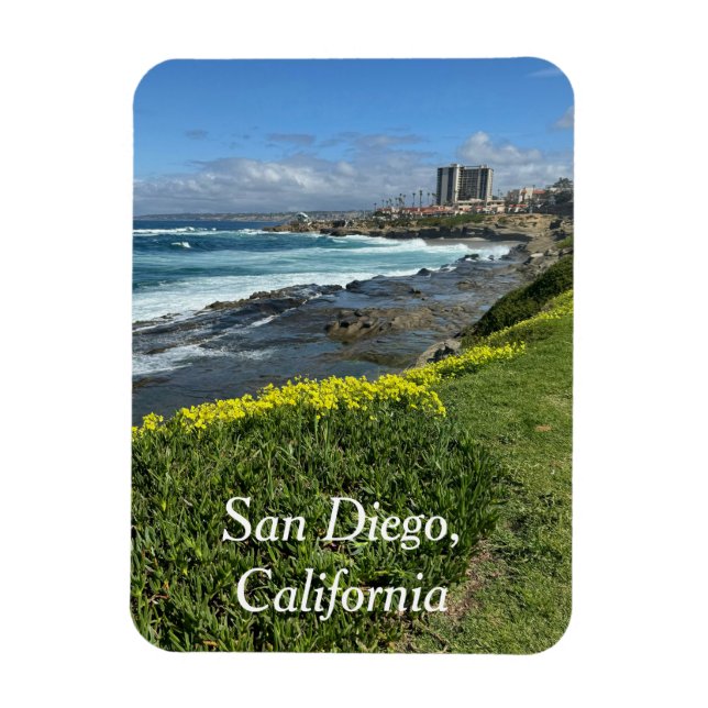 Ímã Beachview em San Diego, CA (Vertical)