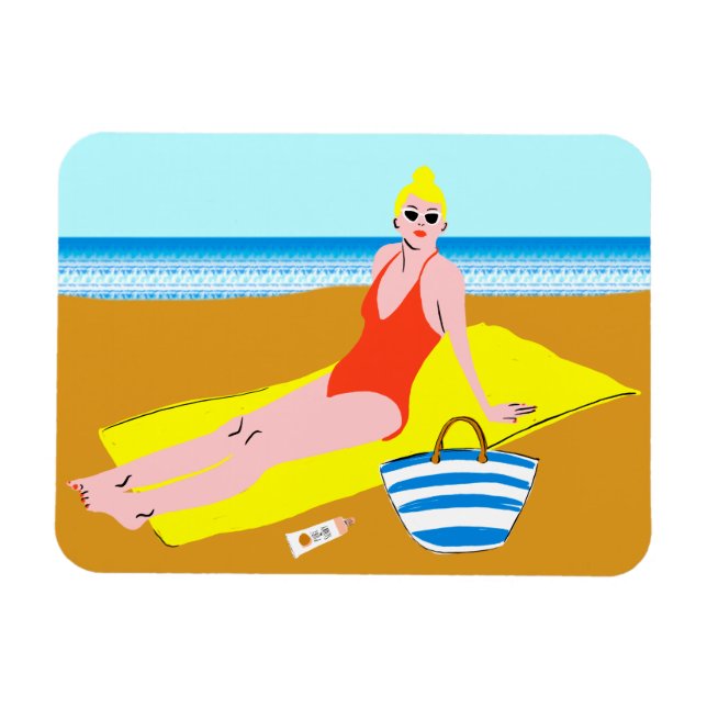 Ímã Beachy Keen - Amarelo (Horizontal)