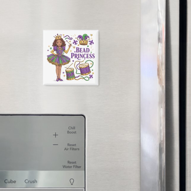 Imã Bead Princess - Mardi Gras (In Situ (Fridge))