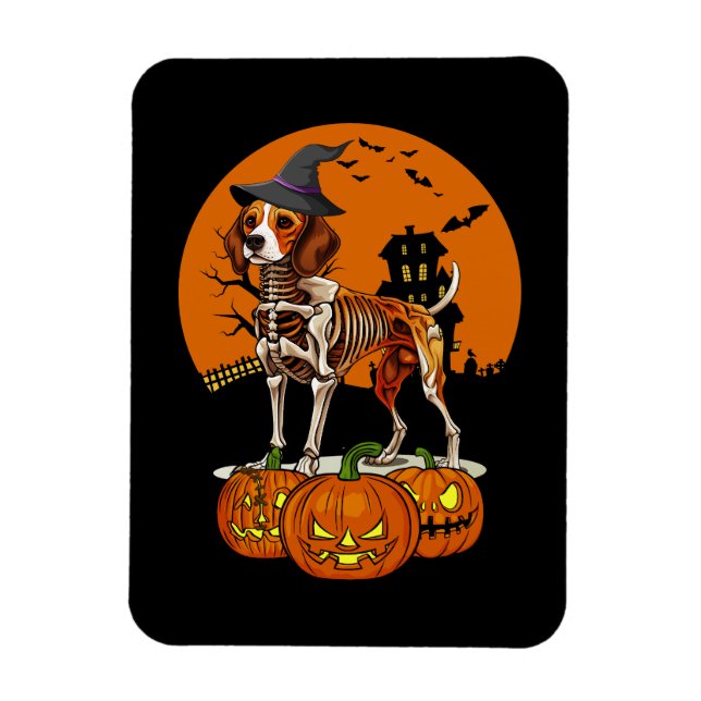 Ímã Beagle Dog Halloween (Vertical)