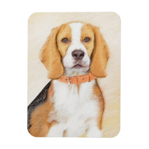 Ímã Beagle Hound Dog Painting Original Animal Art