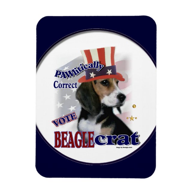 Ímã Beagle Humor Político (Vertical)