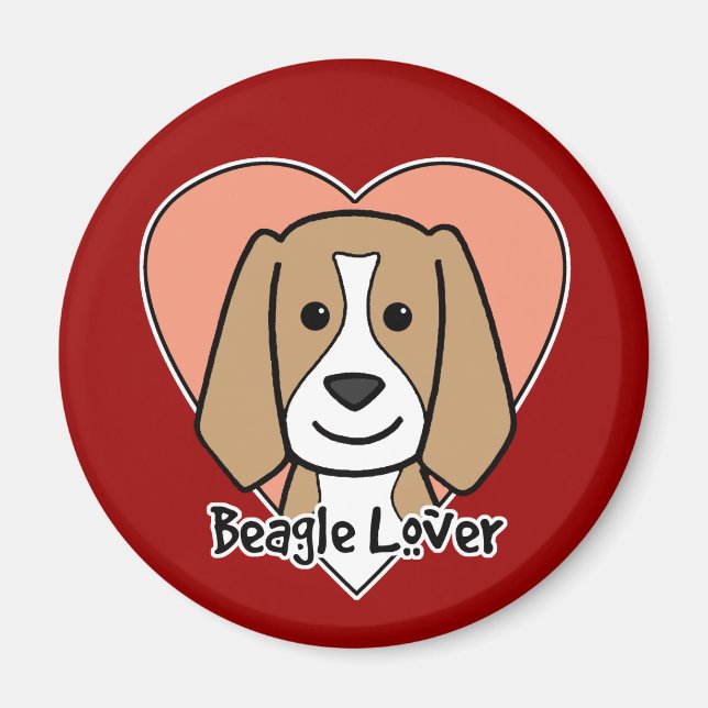 Imã Beagle Lover (Frente)