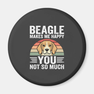 Imã Beagle Me Faz Feliz Amante de Cachorro