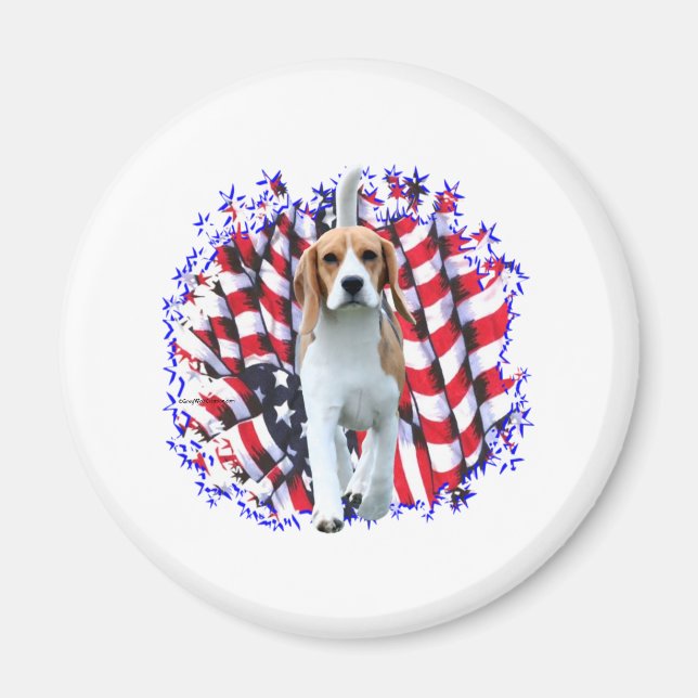 Imã Beagle Patriot (Frente)
