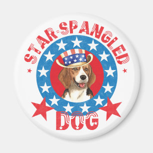 Imã Beagle Patriótico