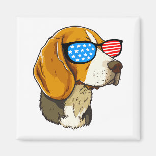 Imã Beagle Patriótico