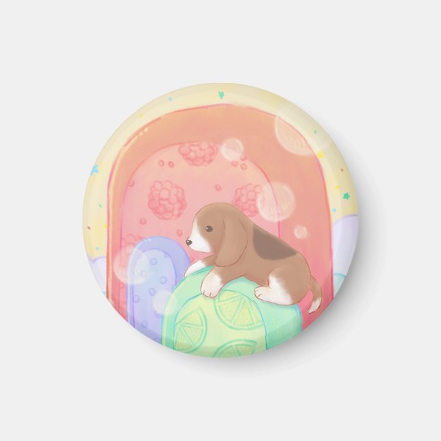 Imã Beagle & Popsicles (Frente)