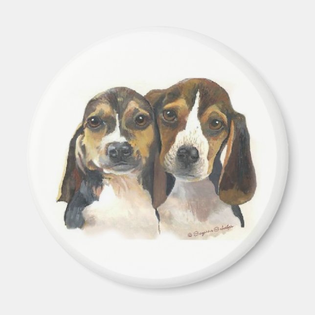 Imã Beagle Puppies Magnet (Frente)