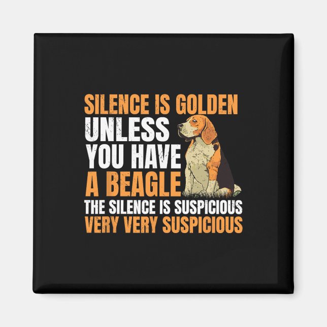 Imã Beagle Small Scent Dog Caça Pet Breeder Silence (Frente)