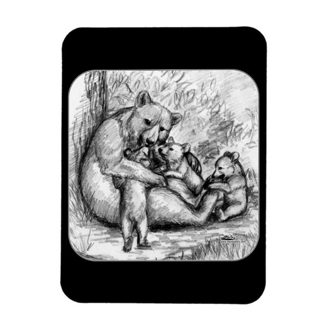 Ímã Bear Family (Vertical)