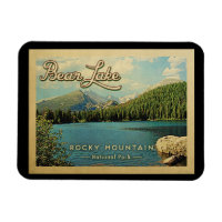 Bear Lake Colorado Vintage Montanhas Rocky