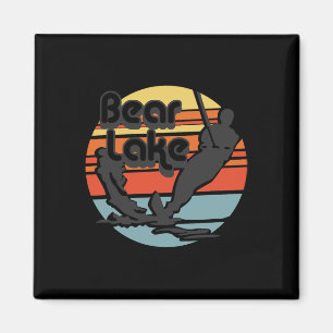 Imã Bear Lake Utah Esqui Aquático Esqui Aquático Retro