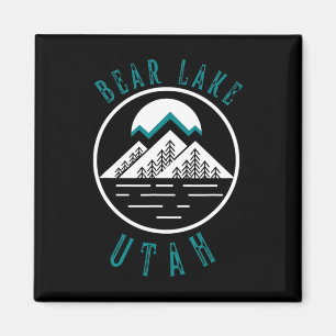 Imã Bear Lake Utah Montanha Esqui Hiking Pesca Barco