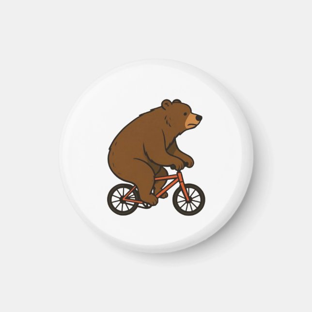 Imã Bear on a Bike – Wild Ride Vibes (Frente)