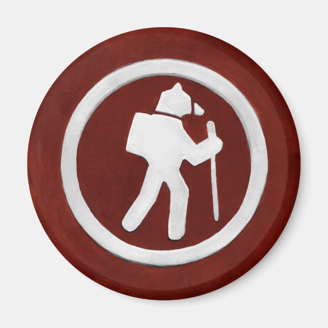 Imã Bear Trail Marker (Frente)