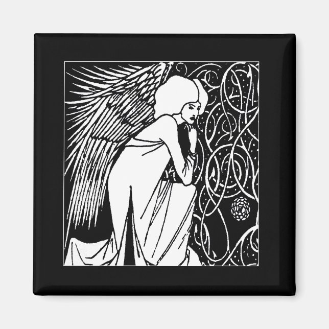 Imã Beardsley Nouveau Angel (Frente)