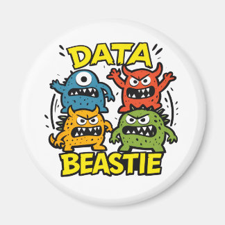 Imã Beastie Magnet de Dados Rosnantes