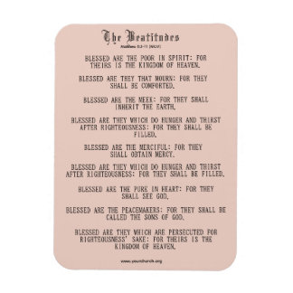 Ímã Beatitudes Matthew 5:3-11 NKJV