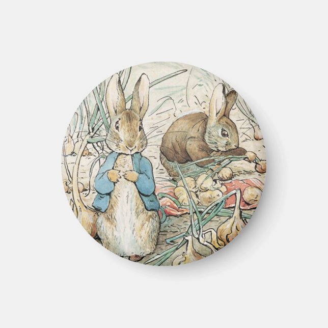 Imã Beatrix Potter Peter Rabbit E Benjamin Bunny (Frente)
