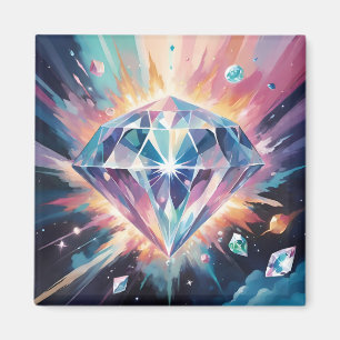 Imã Beautiful diamond in space